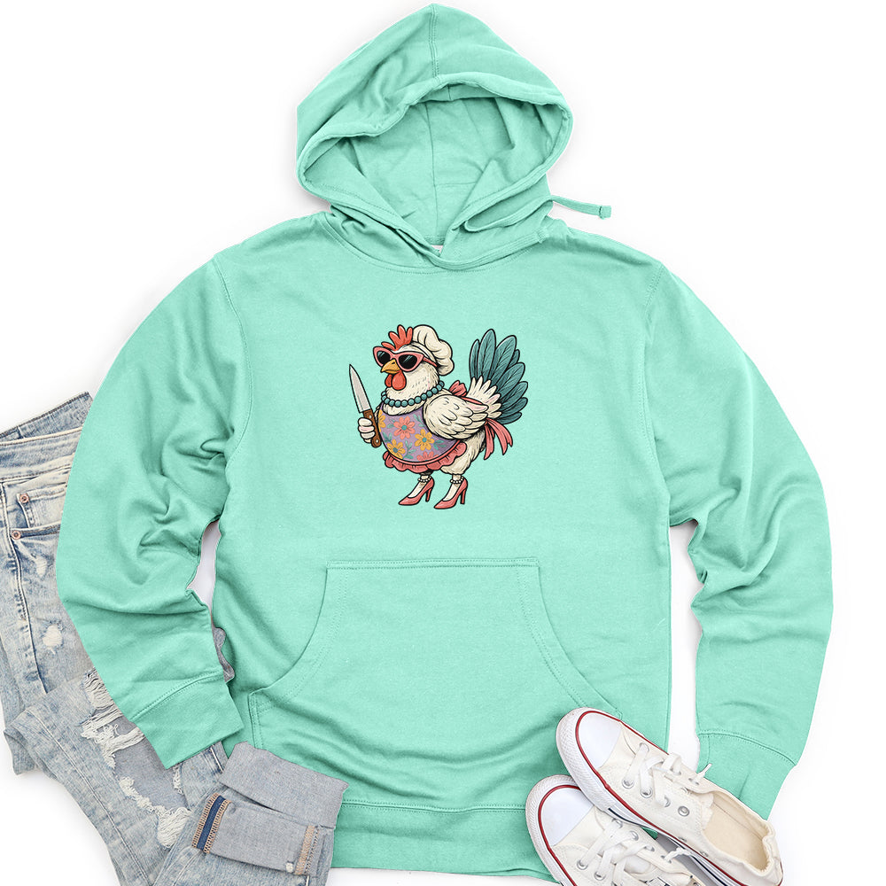 Funny  Rooster Chicken Unisex midweight hoodie