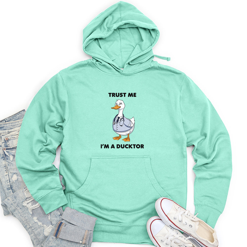 Trust Me I'm A Ducktor Unisex Midweight Hoodie