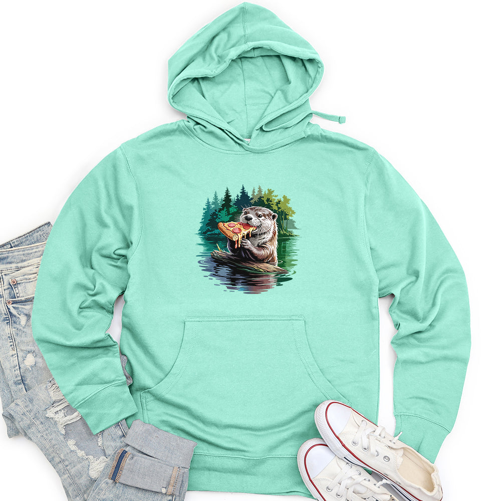 Otter Pizza Unisex midweight hoodie