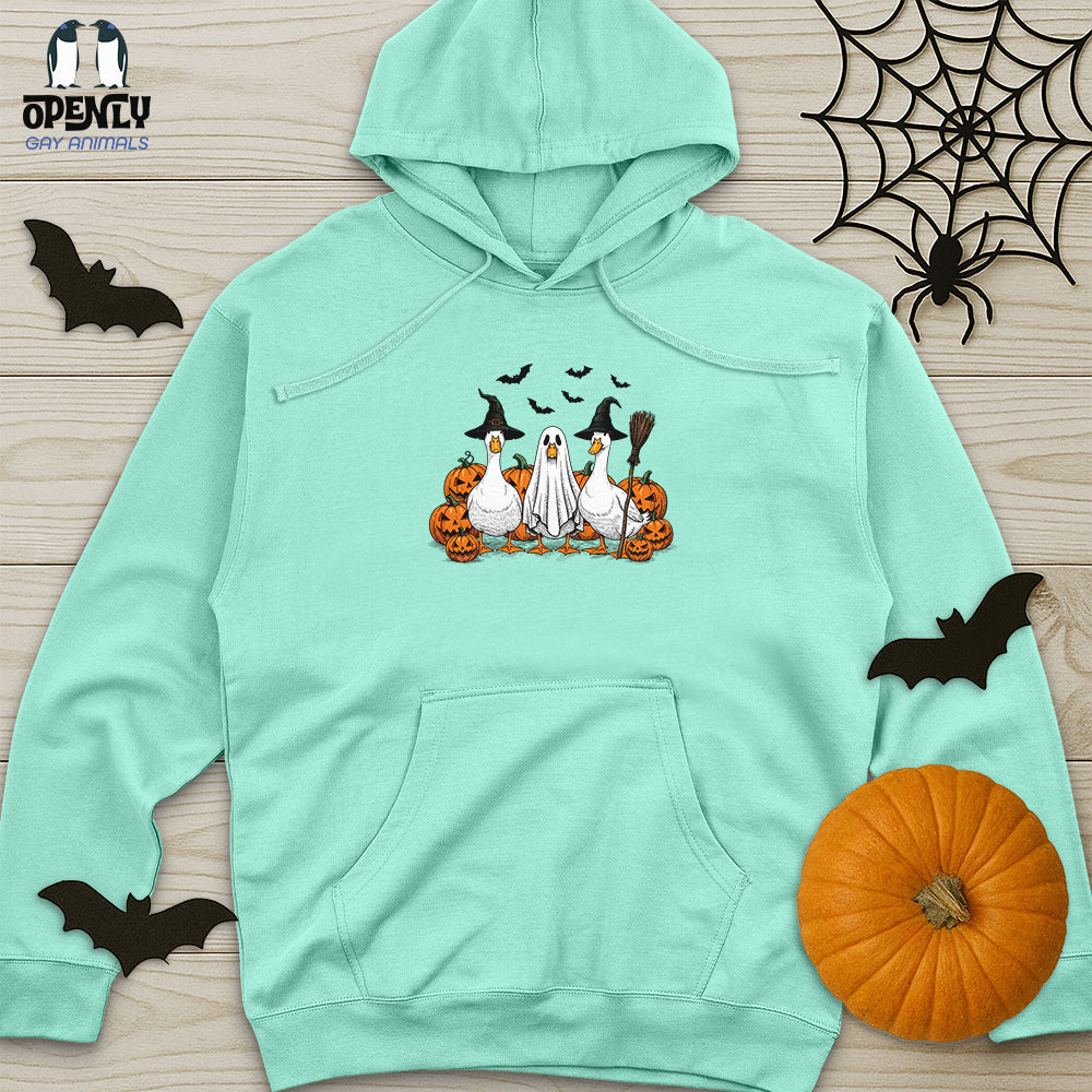 Boo Ghost Goose Unisex midweight hoodie