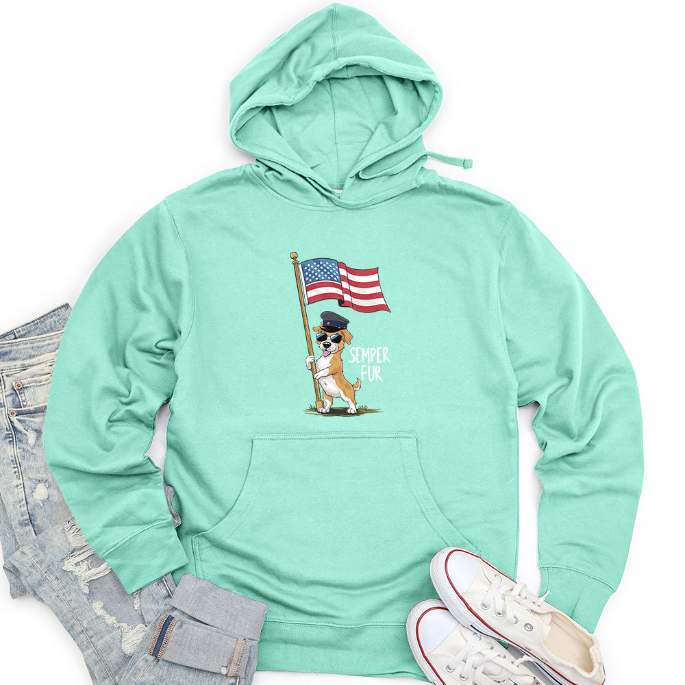 Semper Fur Unisex Midweight Hoodie