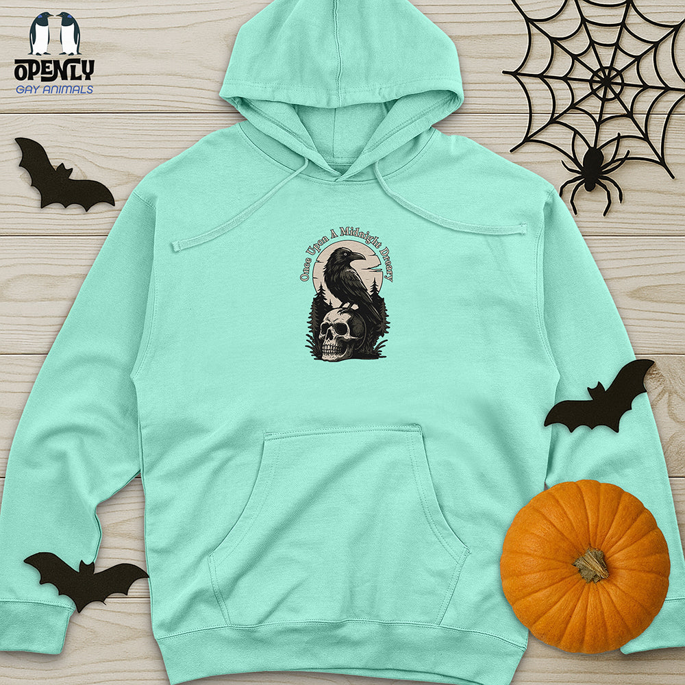 Once Upon A Midnight Dreary Unisex midweight hoodie
