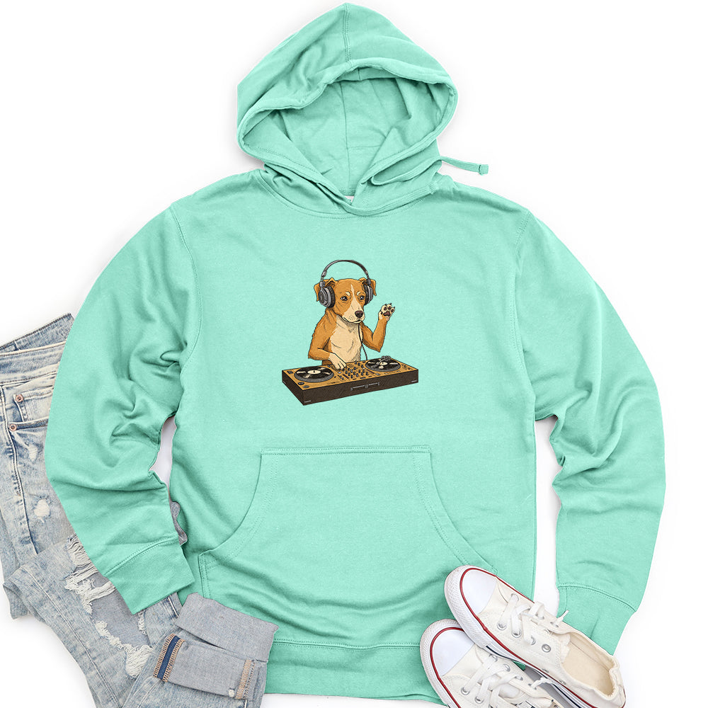 Dog DJ Unisex midweight hoodie