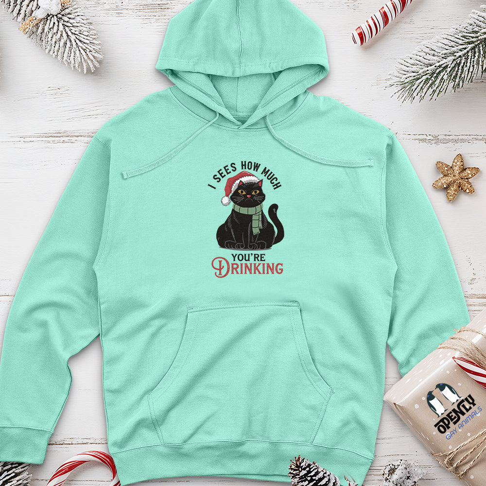I Sees How Much You're Drinking Unisex Midweight Hoodie