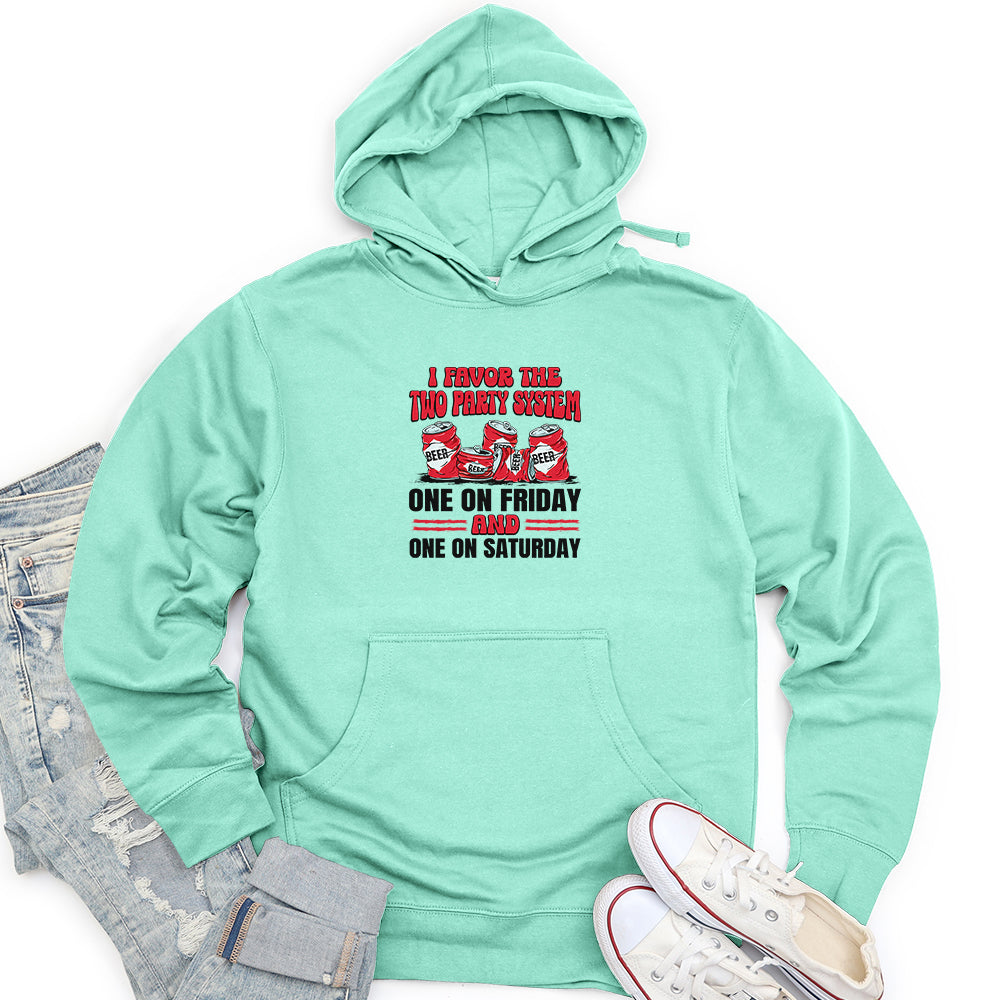 Two Party System Unisex midweight hoodie