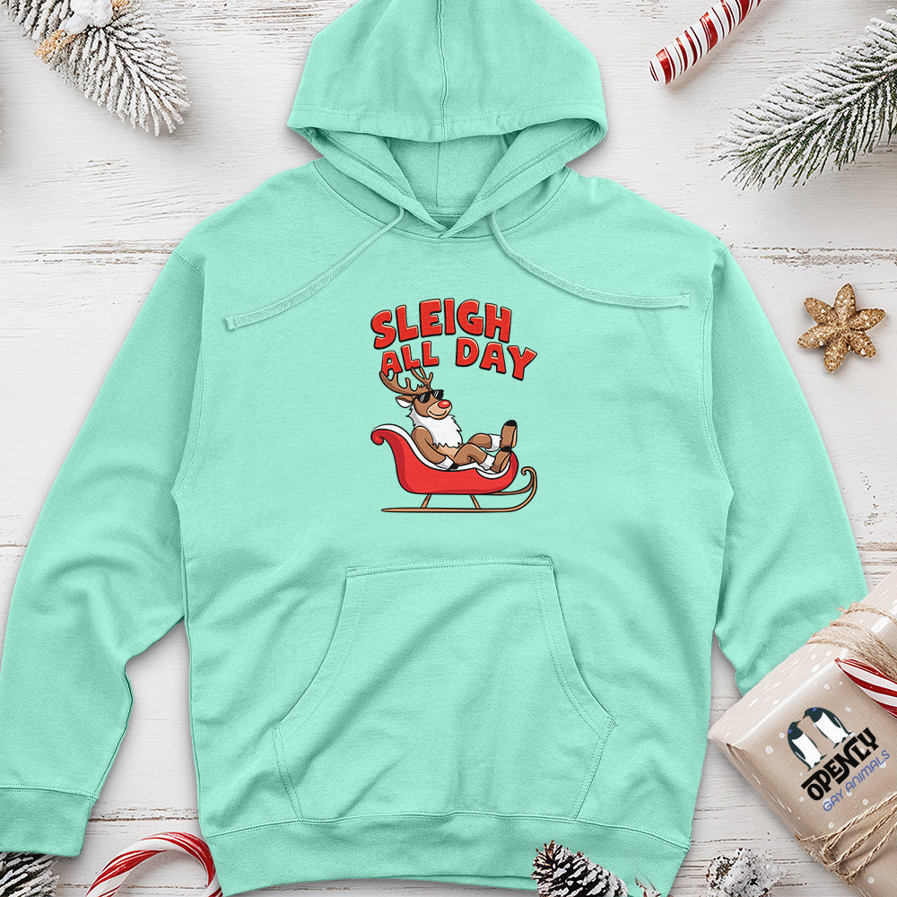 Sleigh All Day Unisex Midweight Hoodie