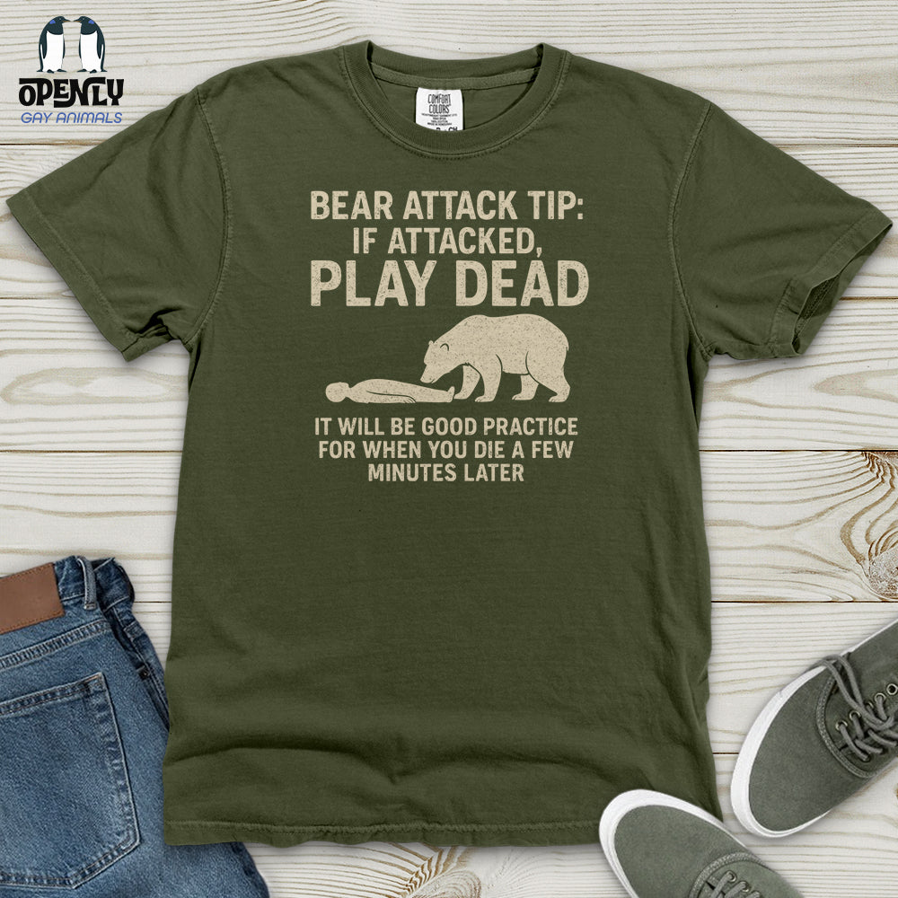 Bear Attack Tip Heavy Cotton Comfort Colors Tee
