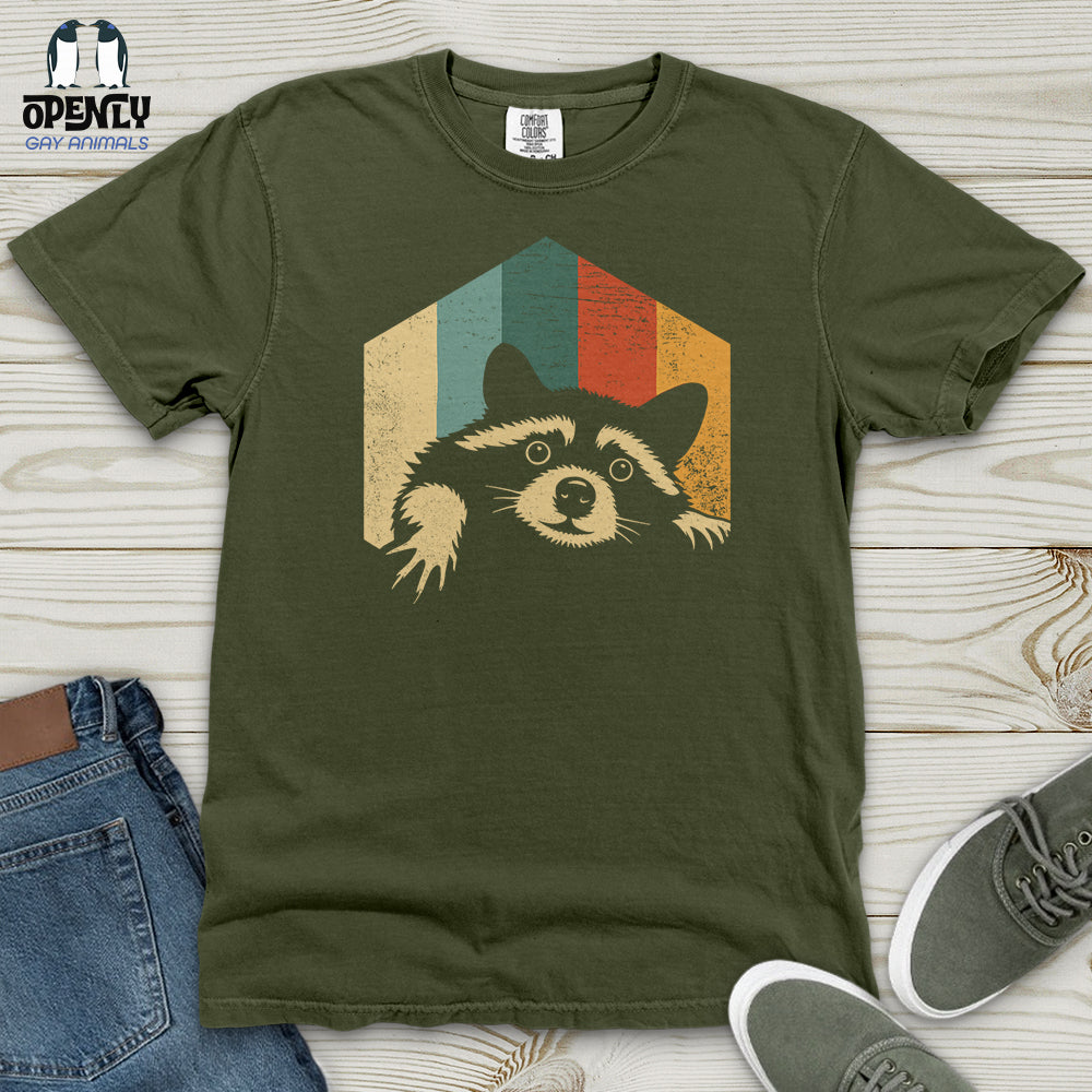Retro Raccoon Heavy Cotton Comfort Colors Tee