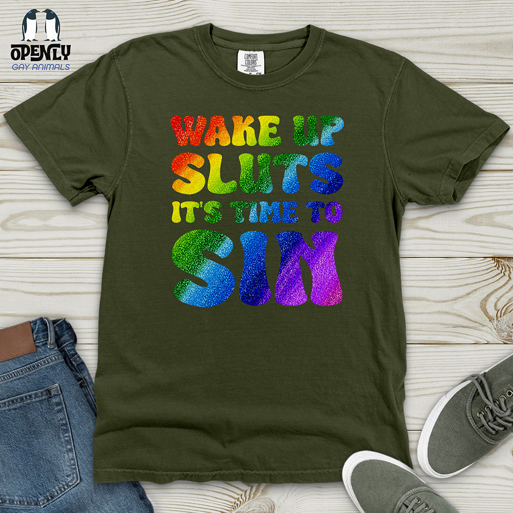 Wake Up Sluts 02 Heavy Cotton Comfort Colors Tee