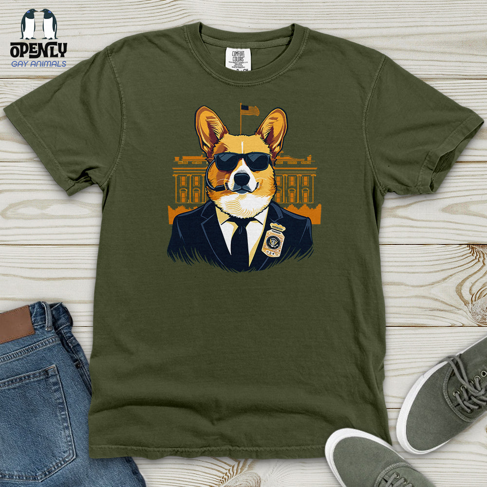 Corgi Secret Service Heavy Cotton Comfort Colors Tee