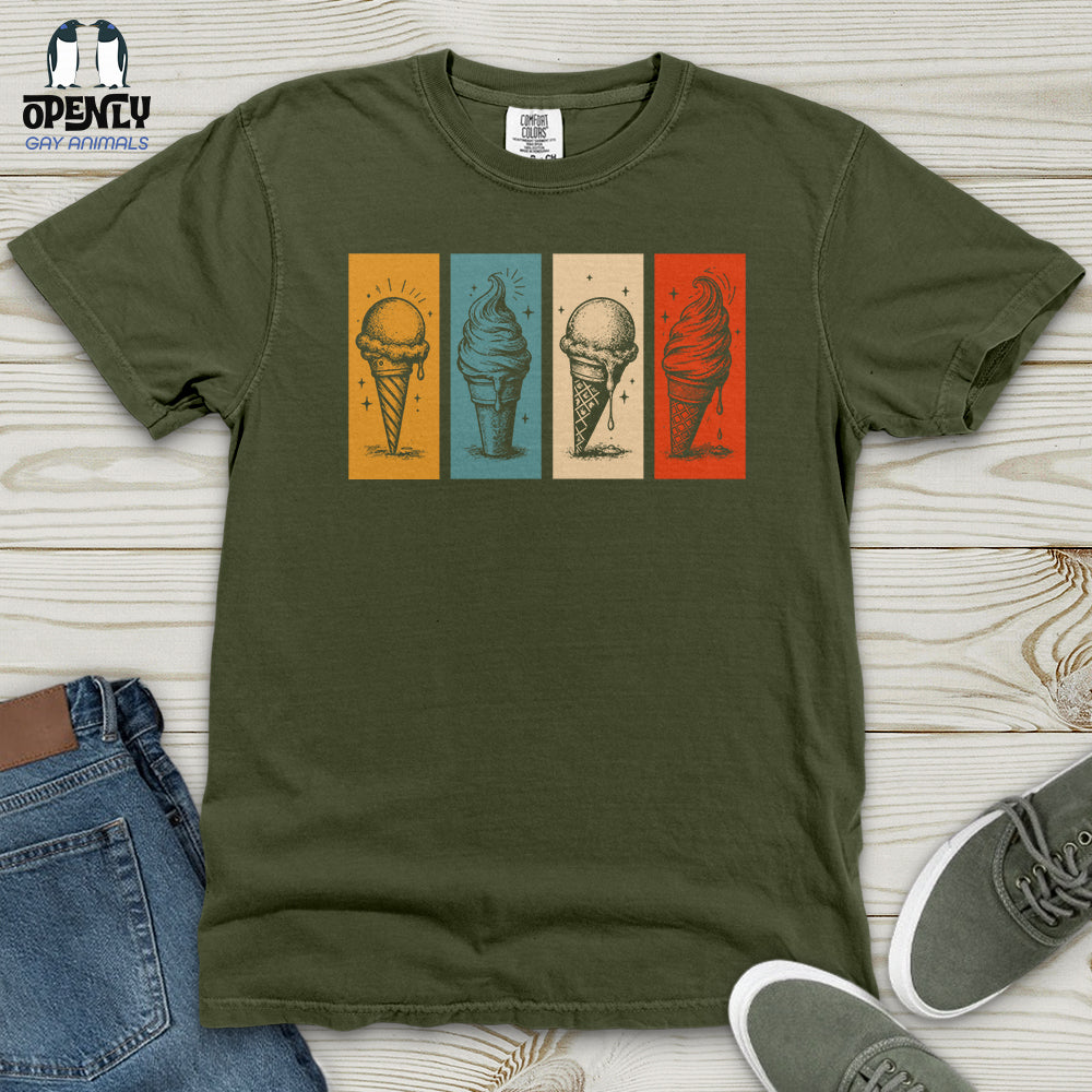Stained Glass Ice-Cream Heavy Cotton Comfort Colors Tee