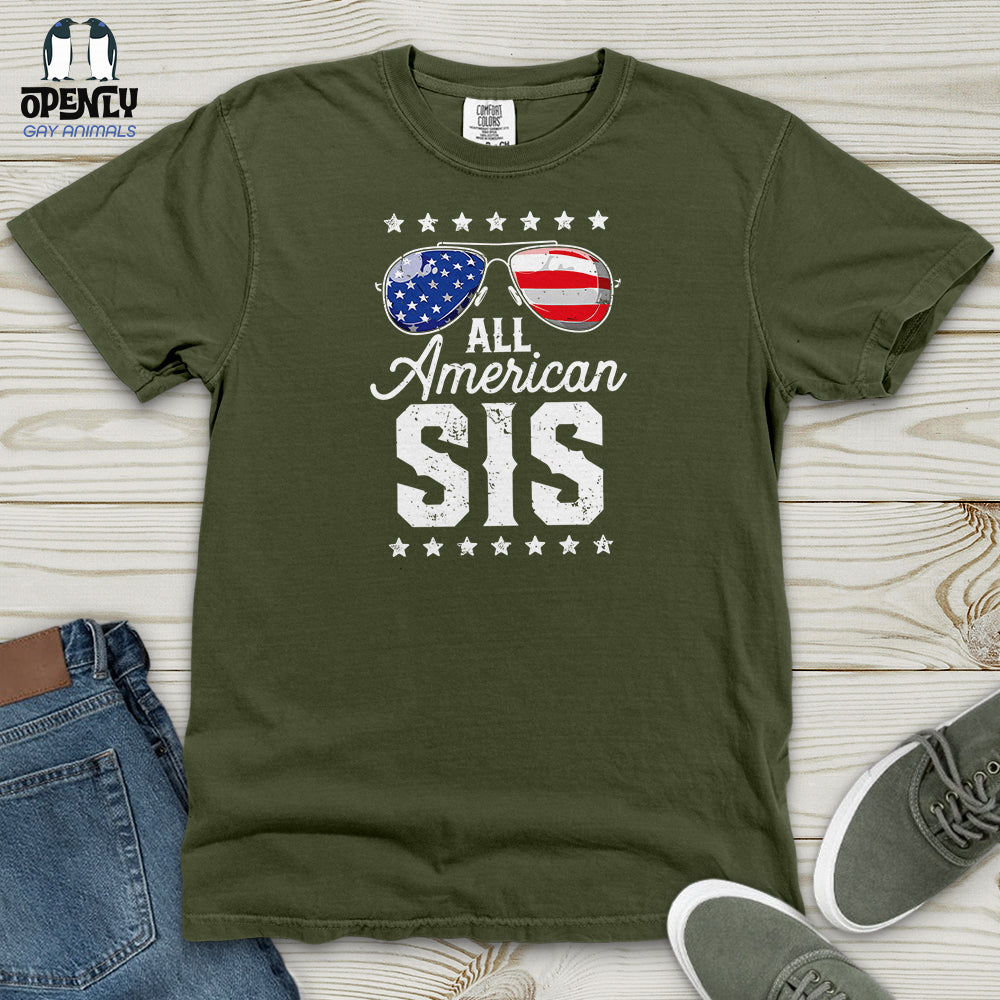 All American Sis Heavy Cotton Comfort Colors Tee