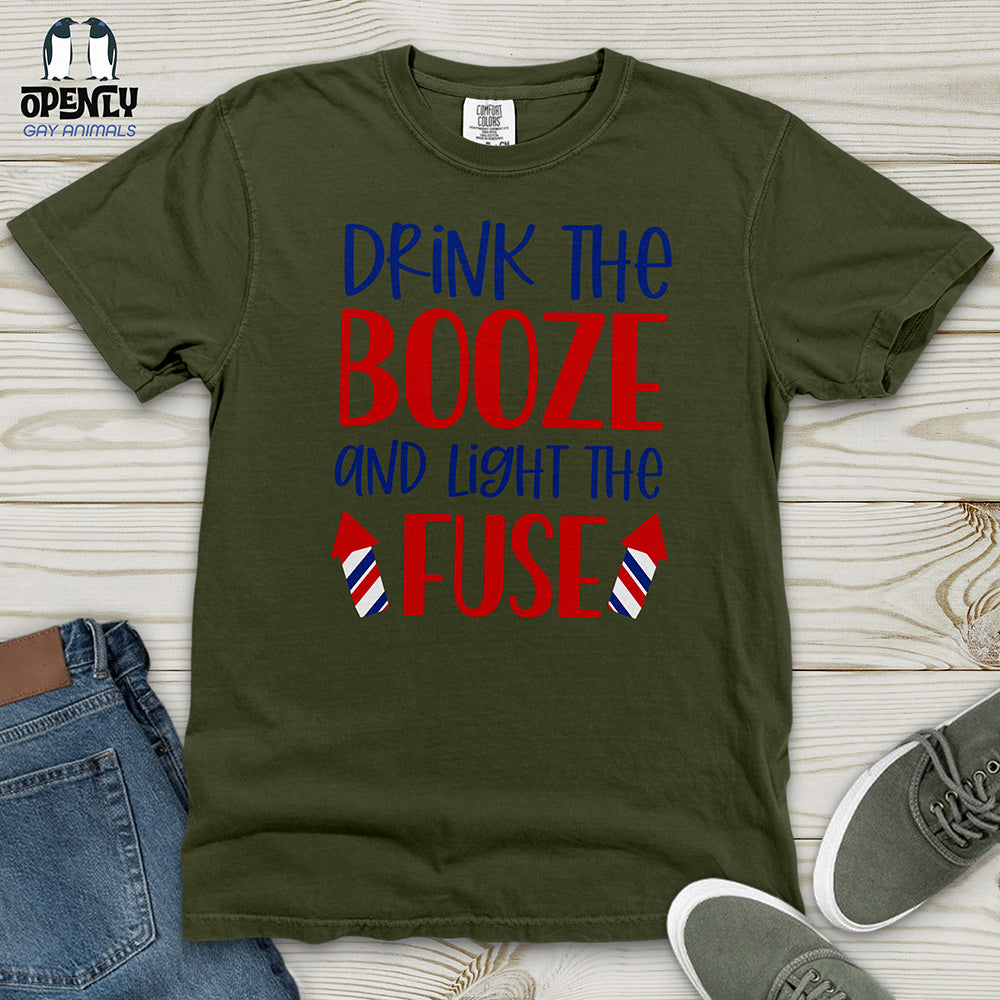 Drink The Booze Heavy Cotton Comfort Colors Tee