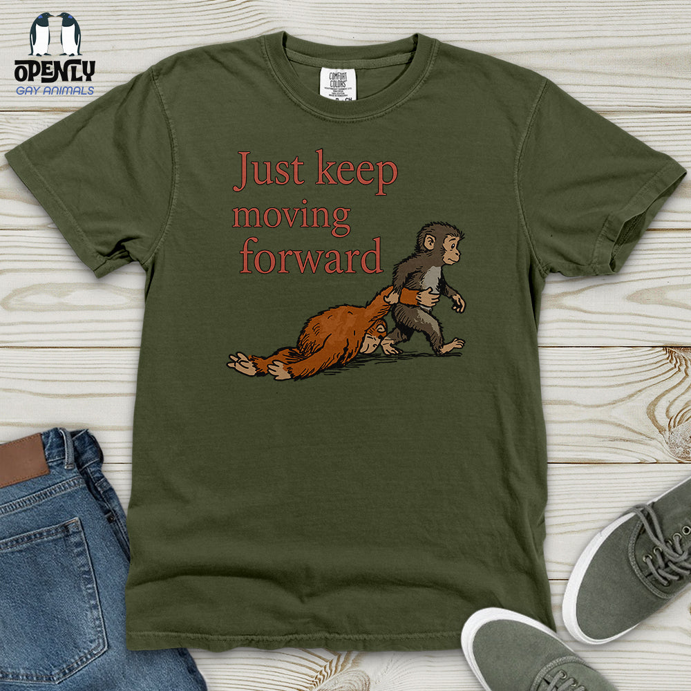 Just Keep Moving Forward Heavy Cotton Comfort Colors Tee