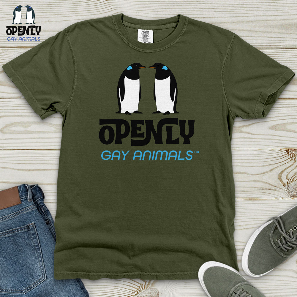 OpenlyGayAnimals Logo Heavy Cotton Comfort Colors Tee