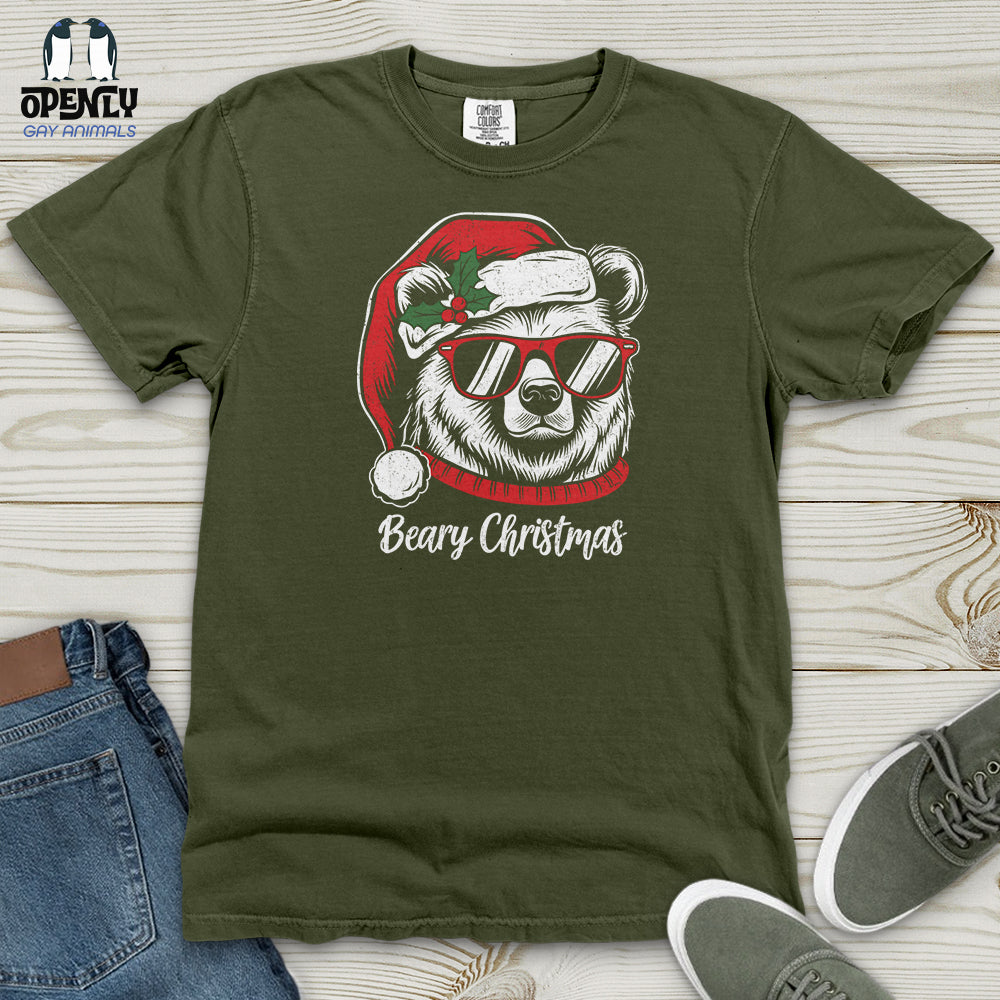 Beary Christmas Heavy Cotton Comfort Colors Tee