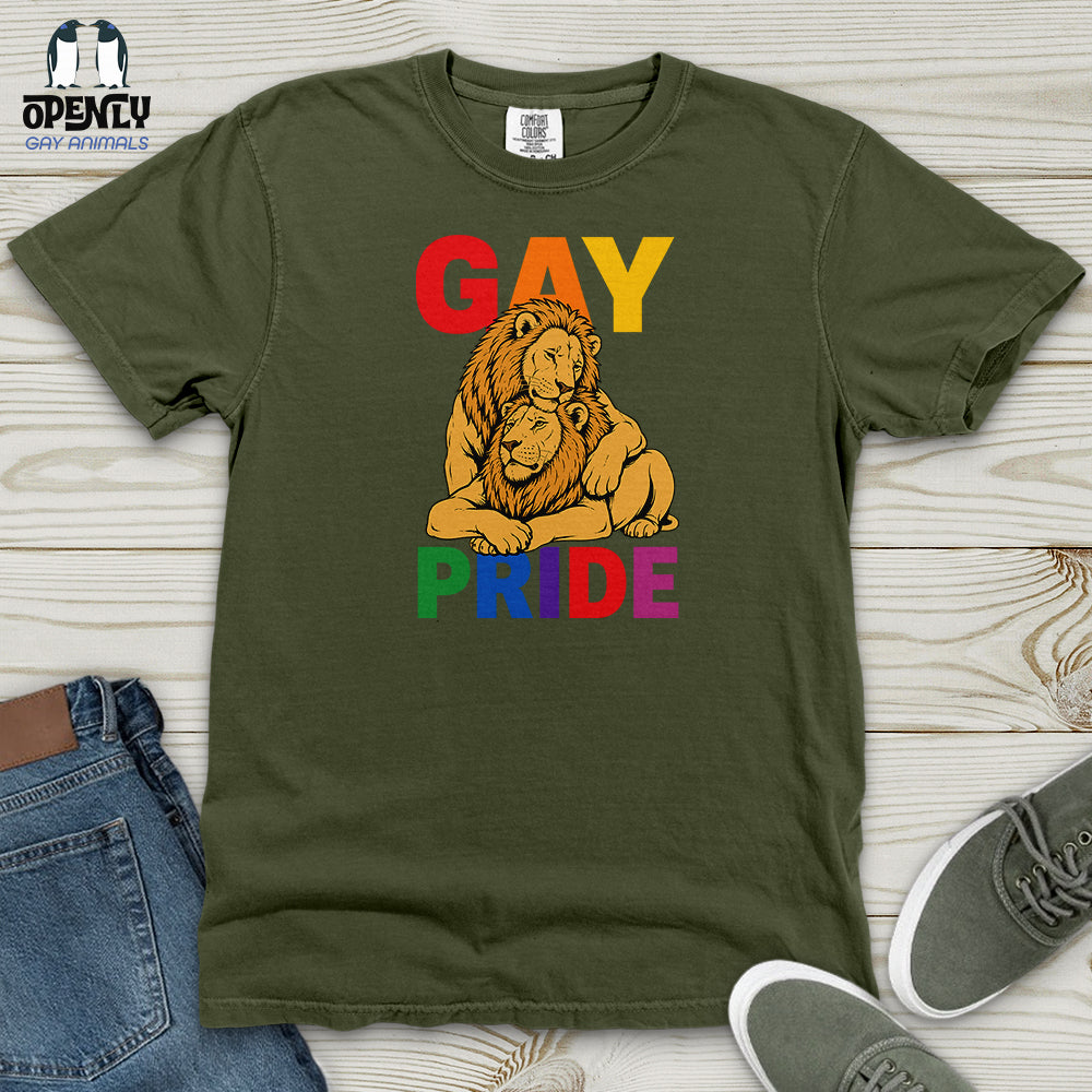 Gay Pride Lion Heavy Cotton Comfort Colors Tee