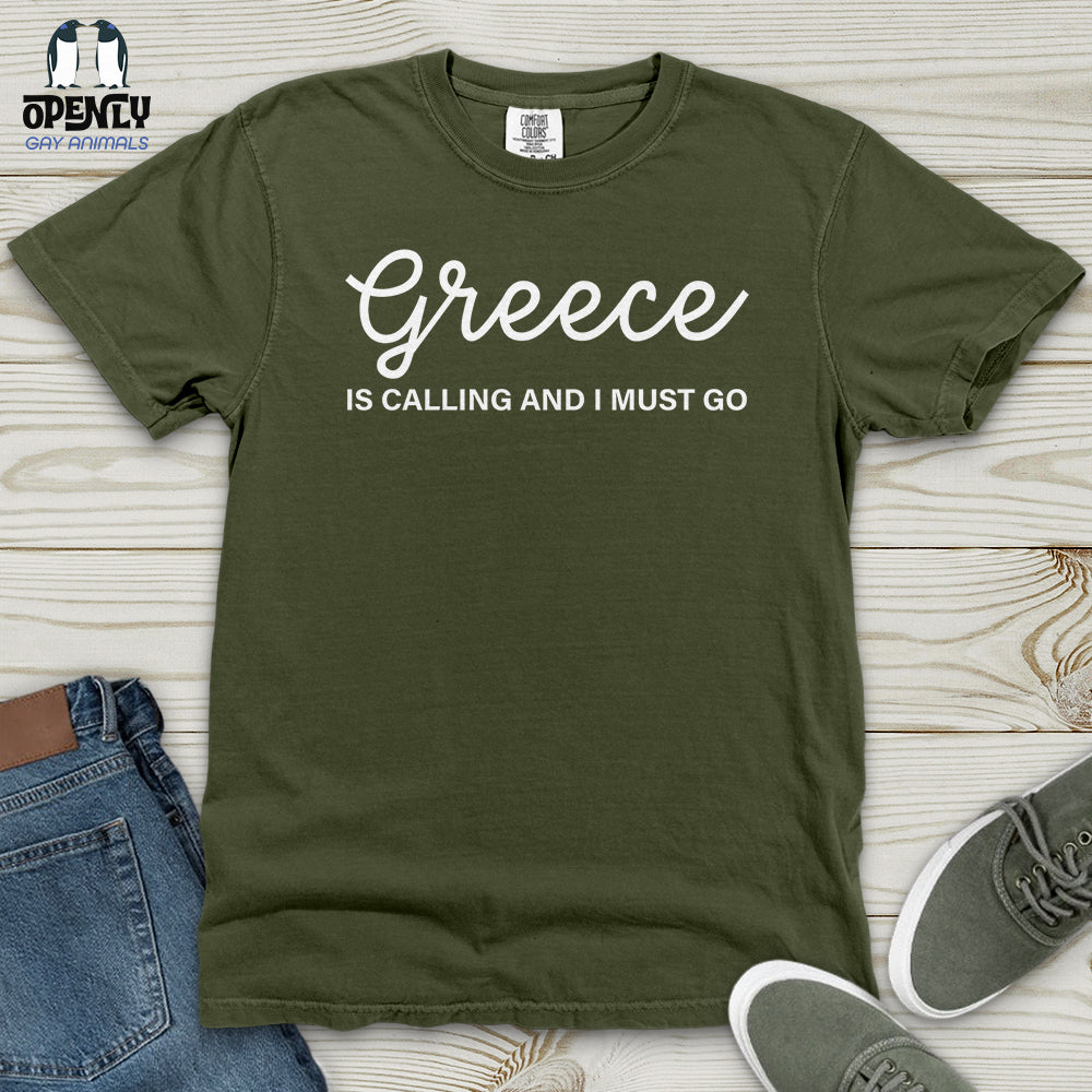 Greece Is Calling Heavy Cotton Comfort Colors Tee