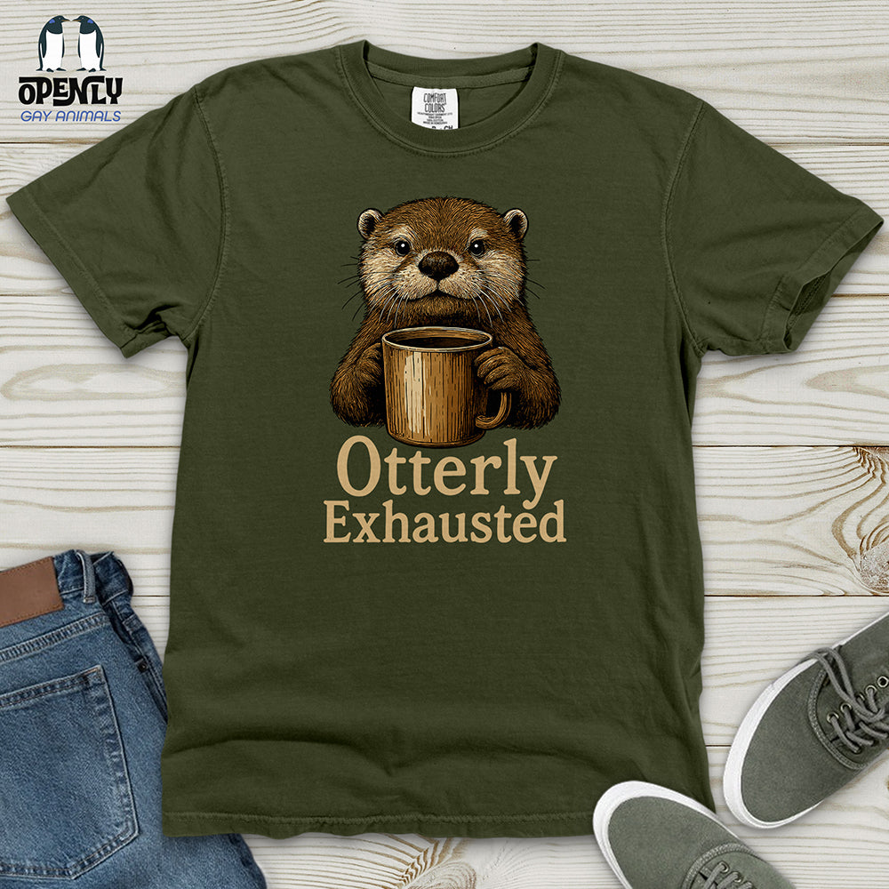 Otterly Exhausted Heavy Cotton Comfort Colors Tee