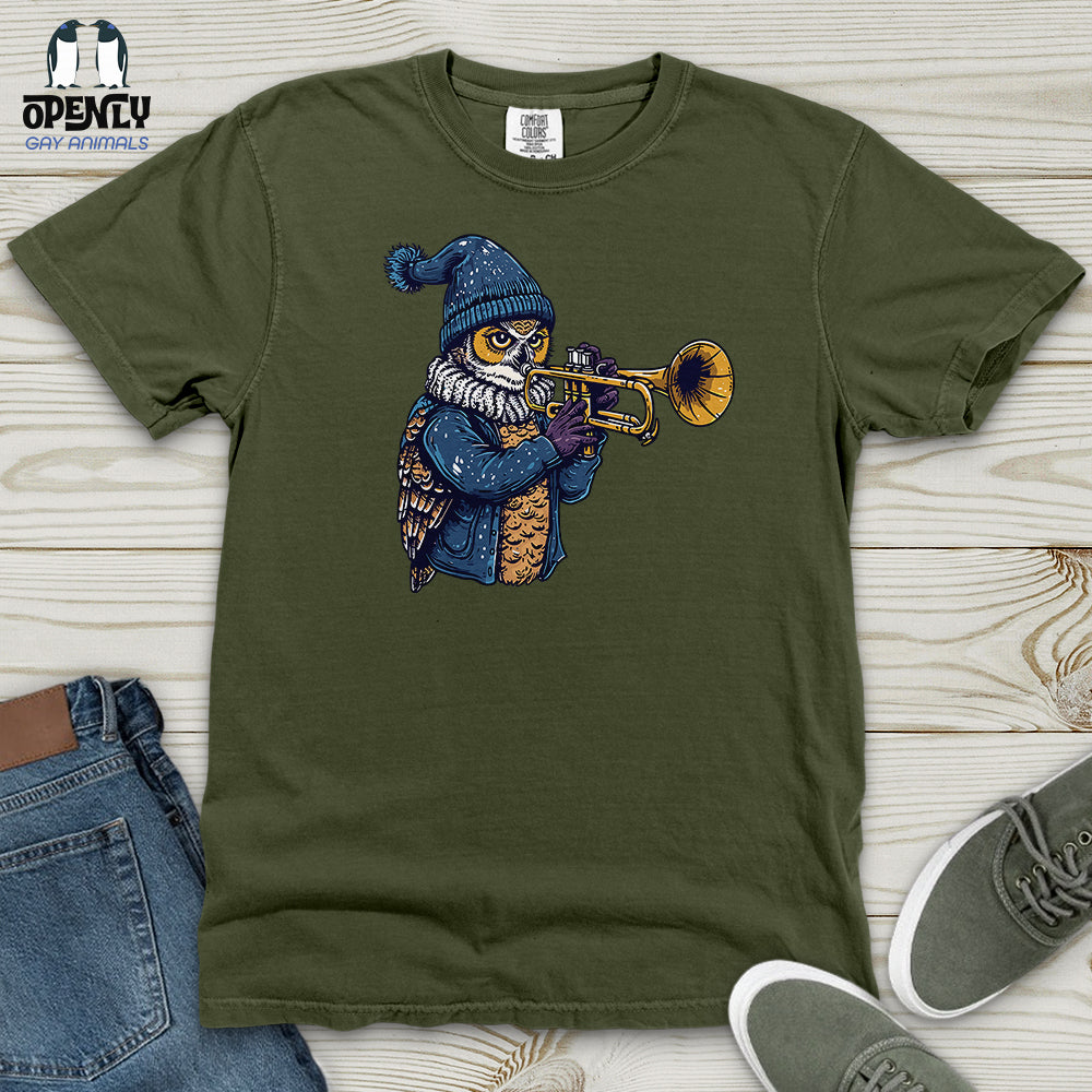 Owl Trumpet Performance Heavy Cotton Comfort Colors Tee