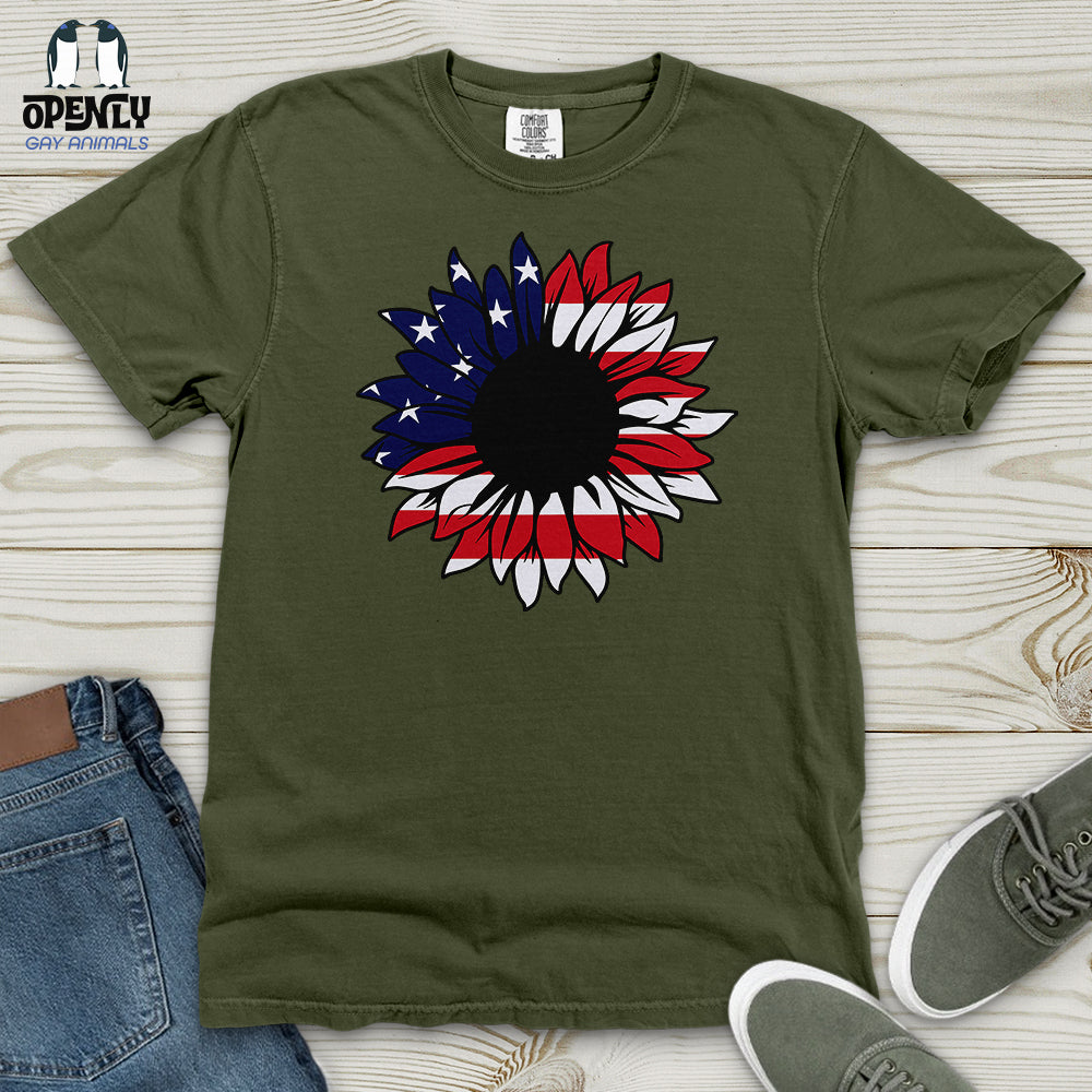 USA Sunflower Heavy Cotton Comfort Colors Tee