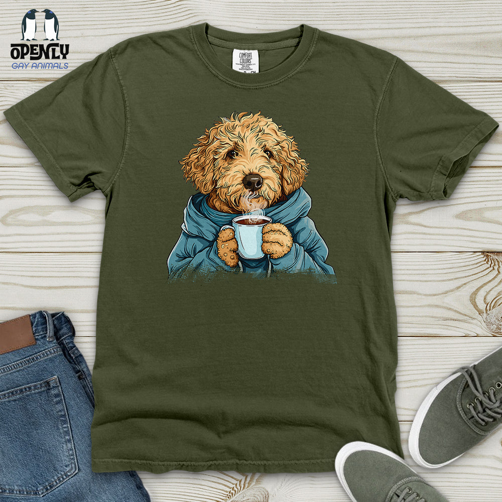 Labradoodle Cozy Beverage Heavy Cotton Comfort Colors Tee