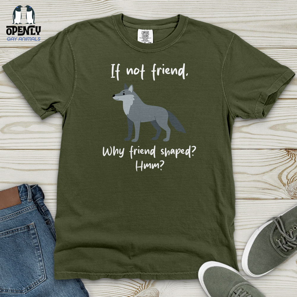 Wolf Friend Shaped Heavy Cotton Comfort Colors Tee