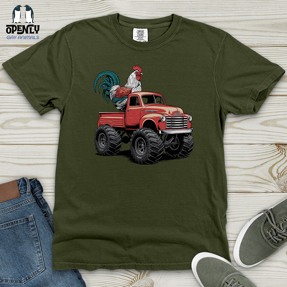 Chicken Monster Truck Heavy Cotton Comfort Colors Tee