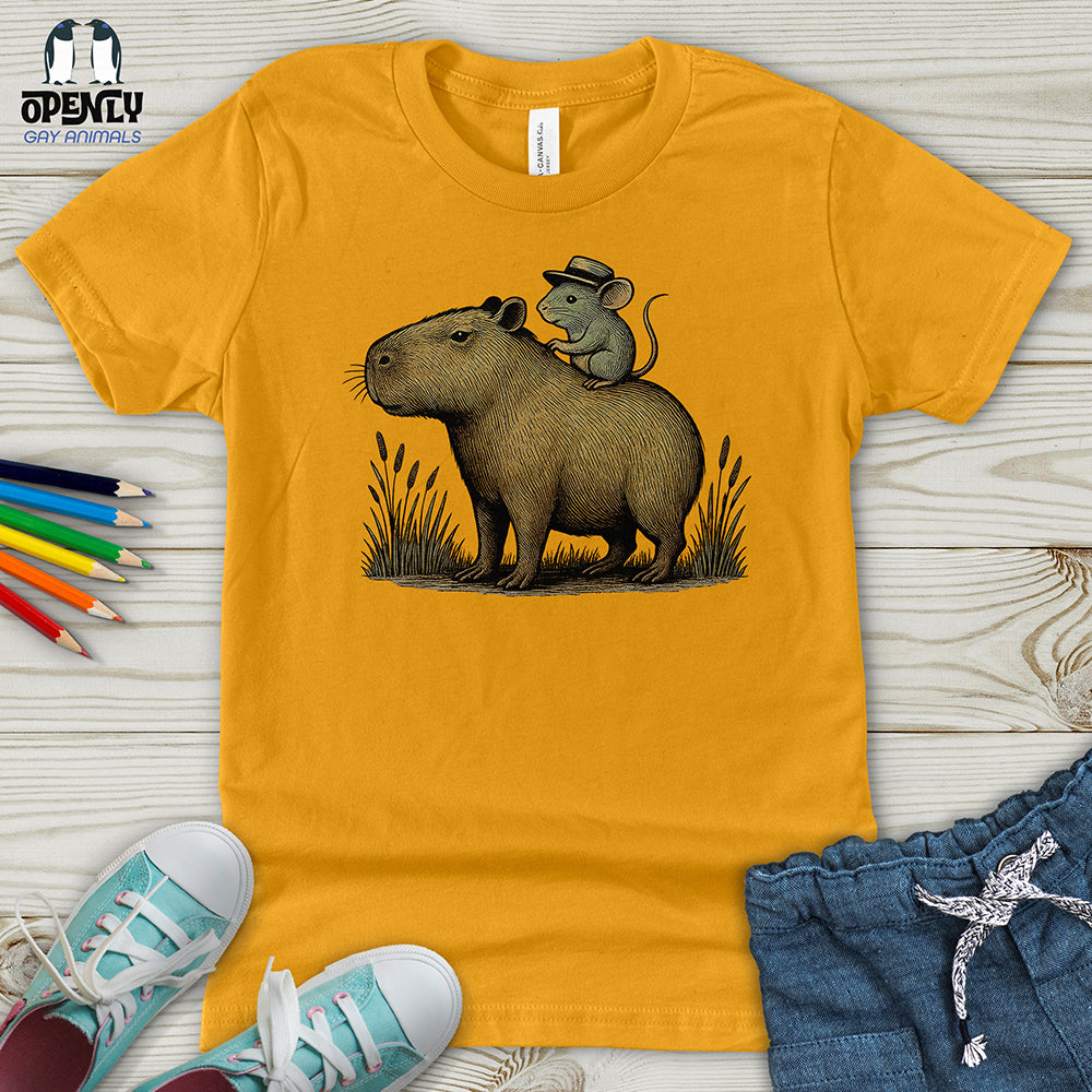 Capybara and Mouse Youth T-Shirt