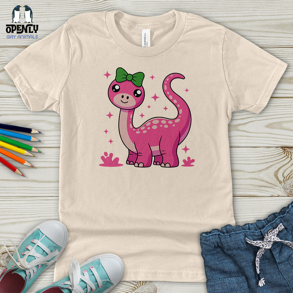 Pink Dinosaur Youth T-Shirt