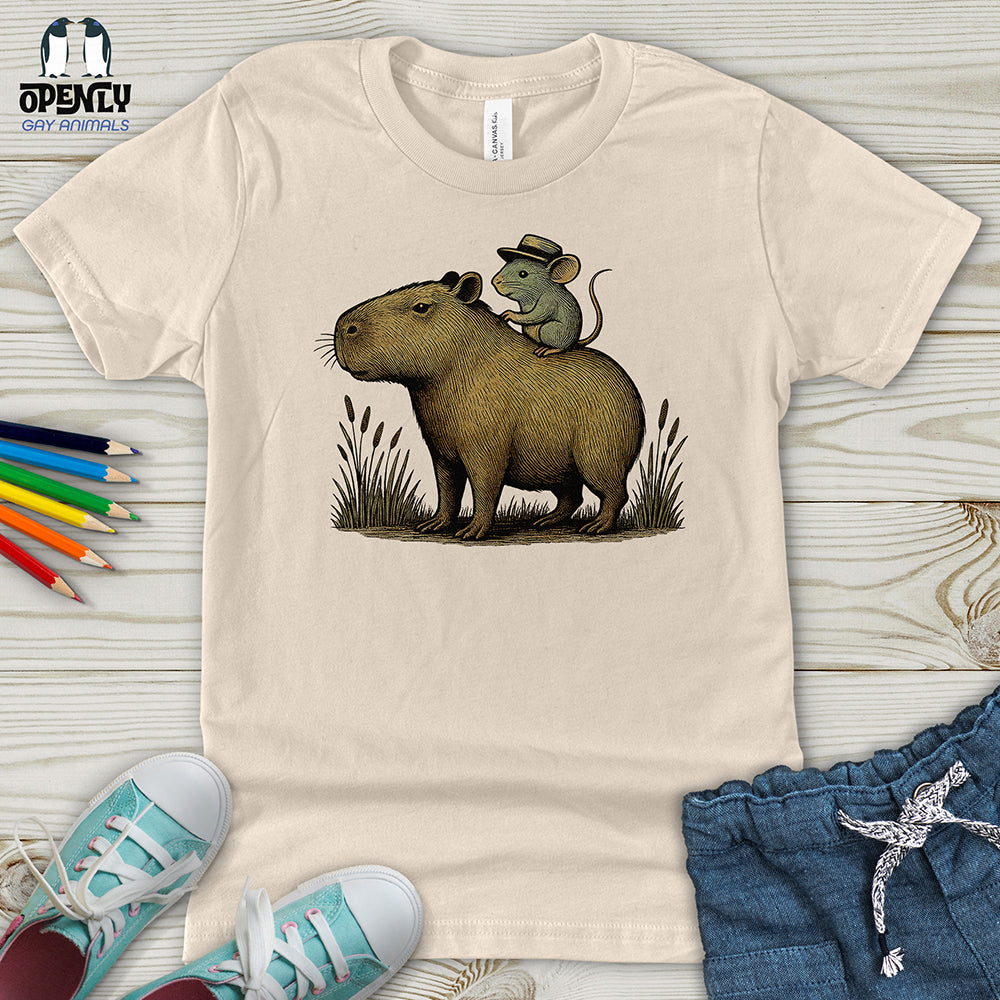 Capybara and Mouse Youth T-Shirt