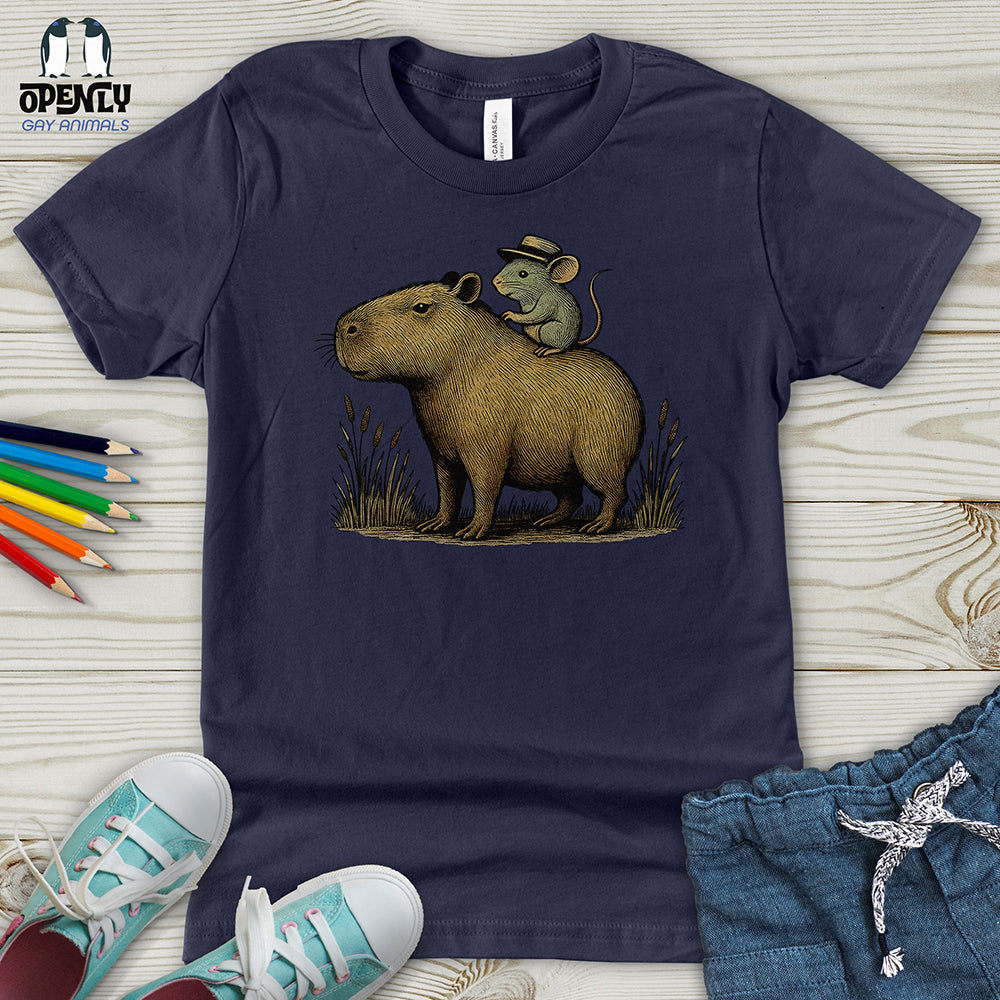 Capybara and Mouse Youth T-Shirt