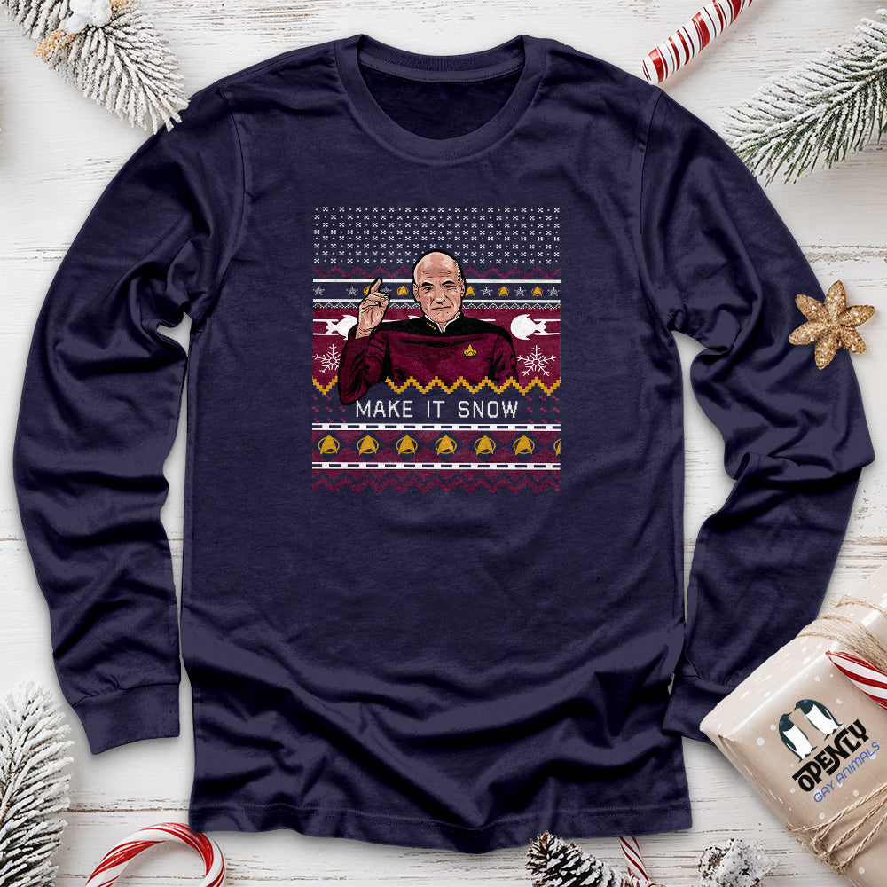 Make It Snow Unisex Long Sleeve Tee