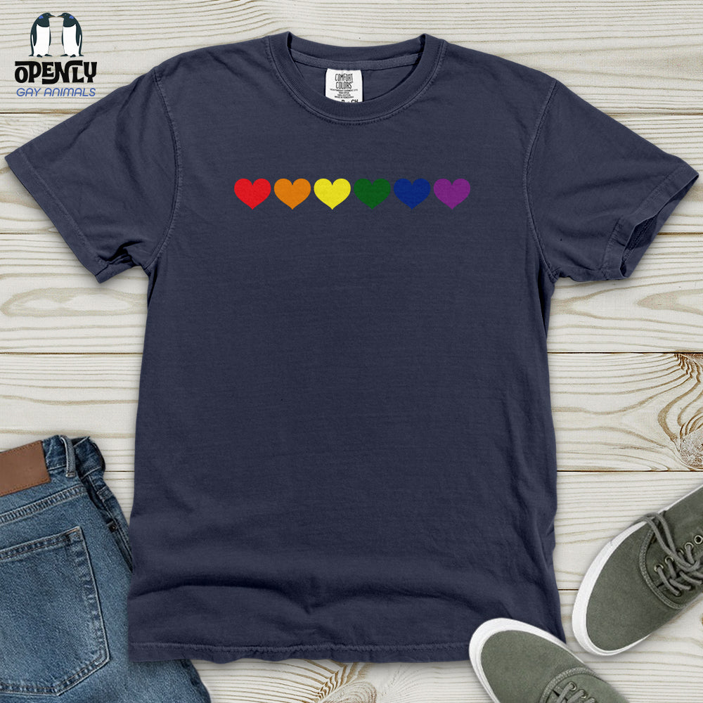 Pride Heart Heavy Cotton Comfort Colors Tee