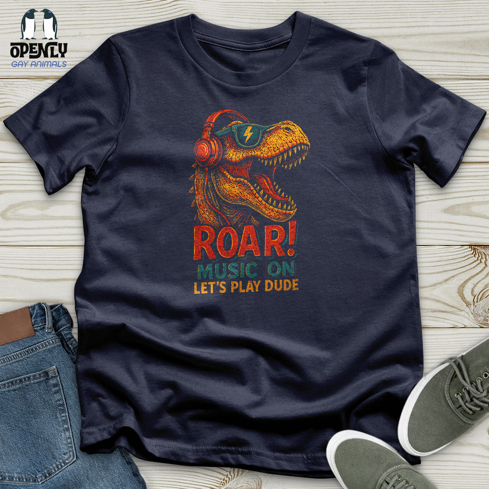 Roar! Music on Let's Play Dude Softstyle Tee