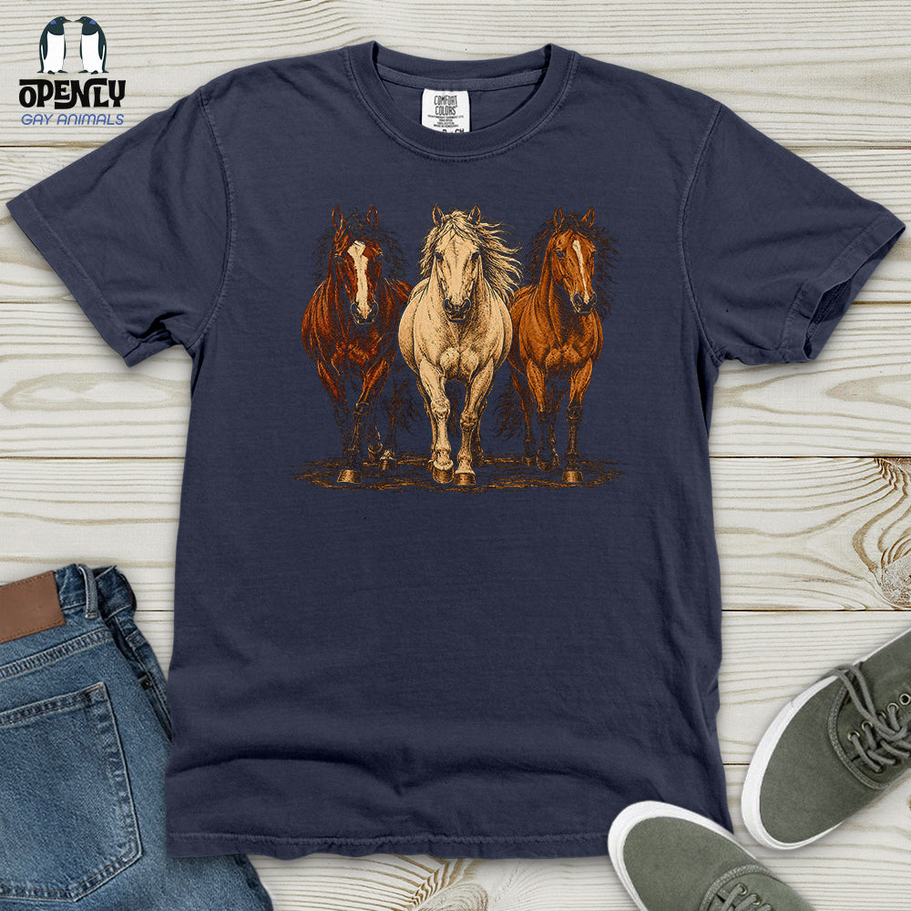 Horses Heavy Cotton Comfort Colors Tee