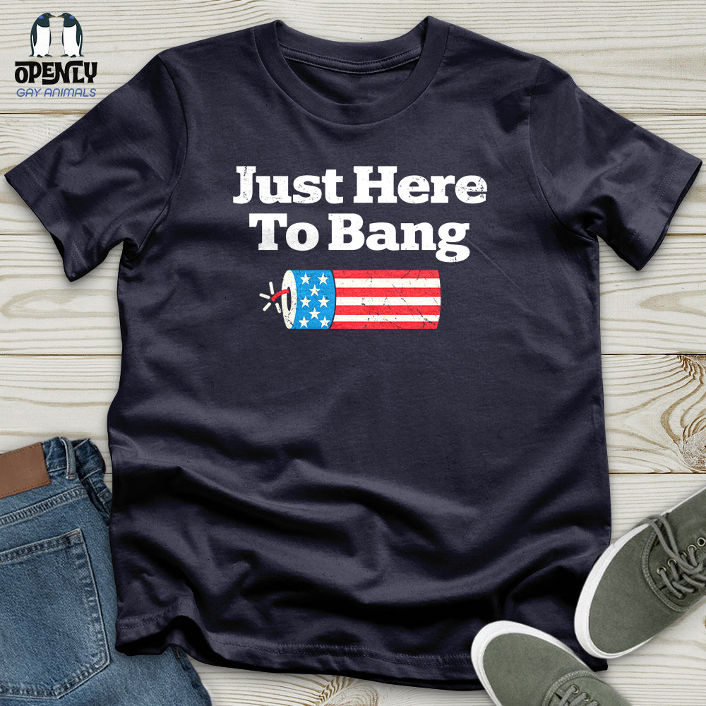 Just Here To Bang Unisex T-Shirt