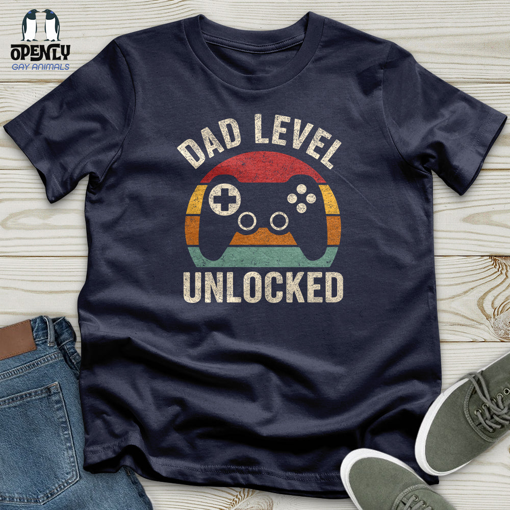 Dad Level Unlocked Softstyle Tee