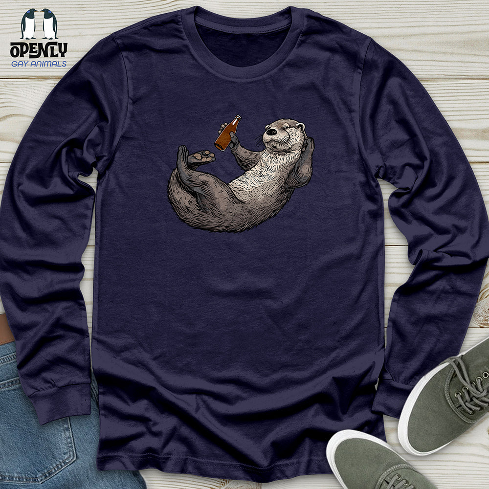 Otter Relaxation Unisex Long Sleeve Tee