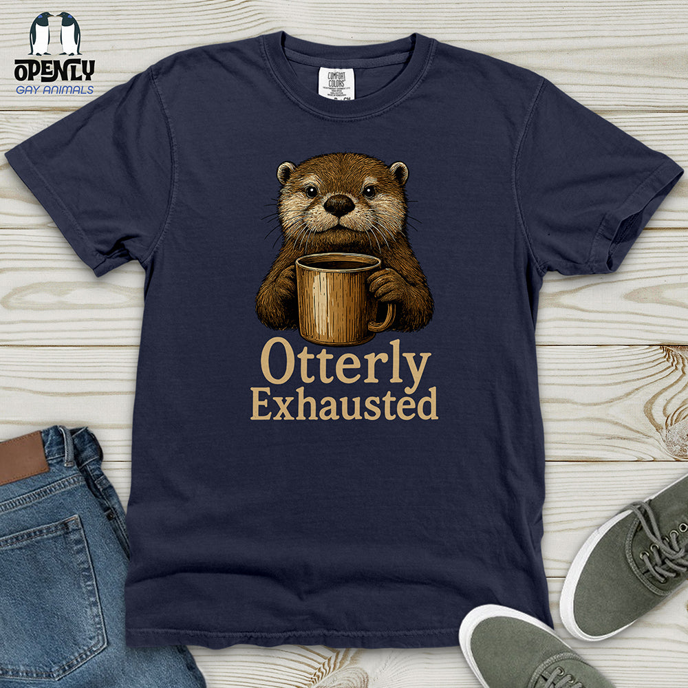 Otterly Exhausted Heavy Cotton Comfort Colors Tee