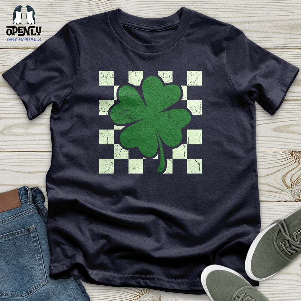 Checkered Shamerock Unisex T-Shirt