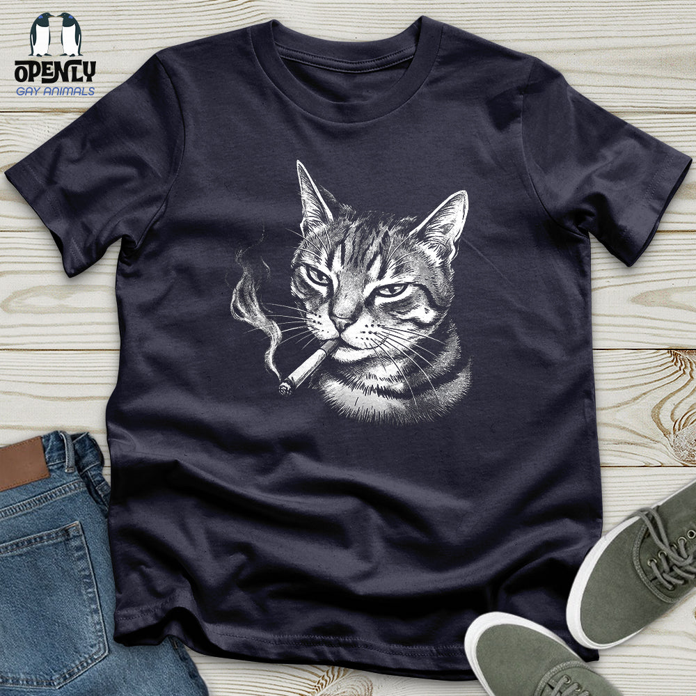 Smoking Cat Unisex T-Shirt
