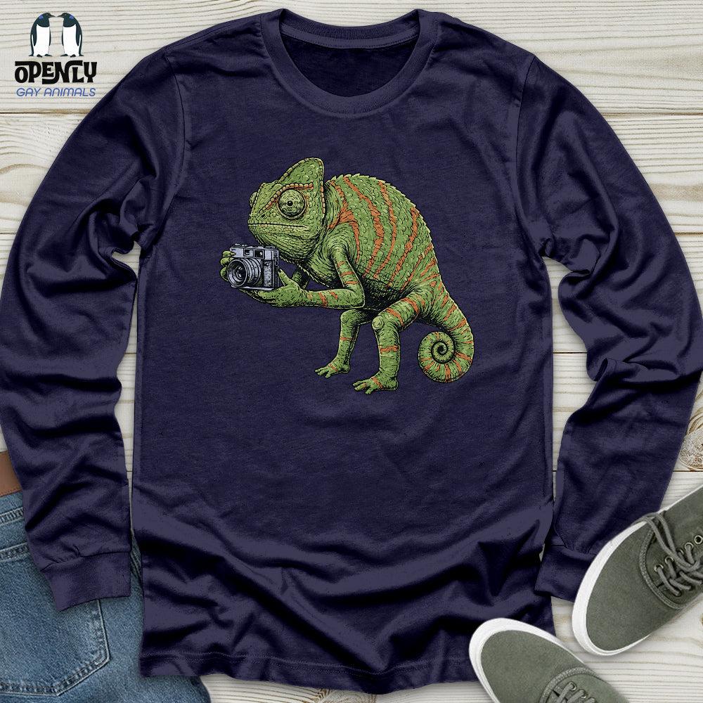 Chameleon Photographer Unisex Long Sleeve Tee