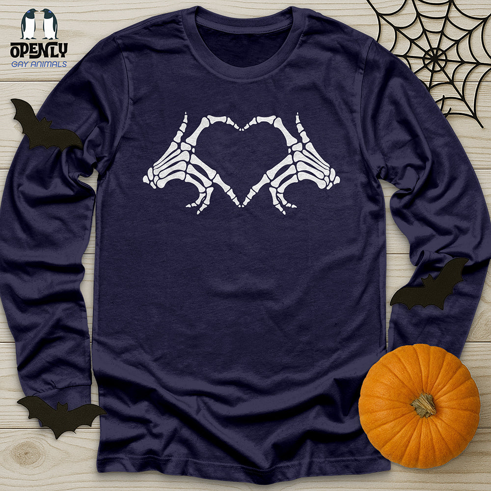 Halloween Skeleton Hand Shirt Unisex Long Sleeve Tee