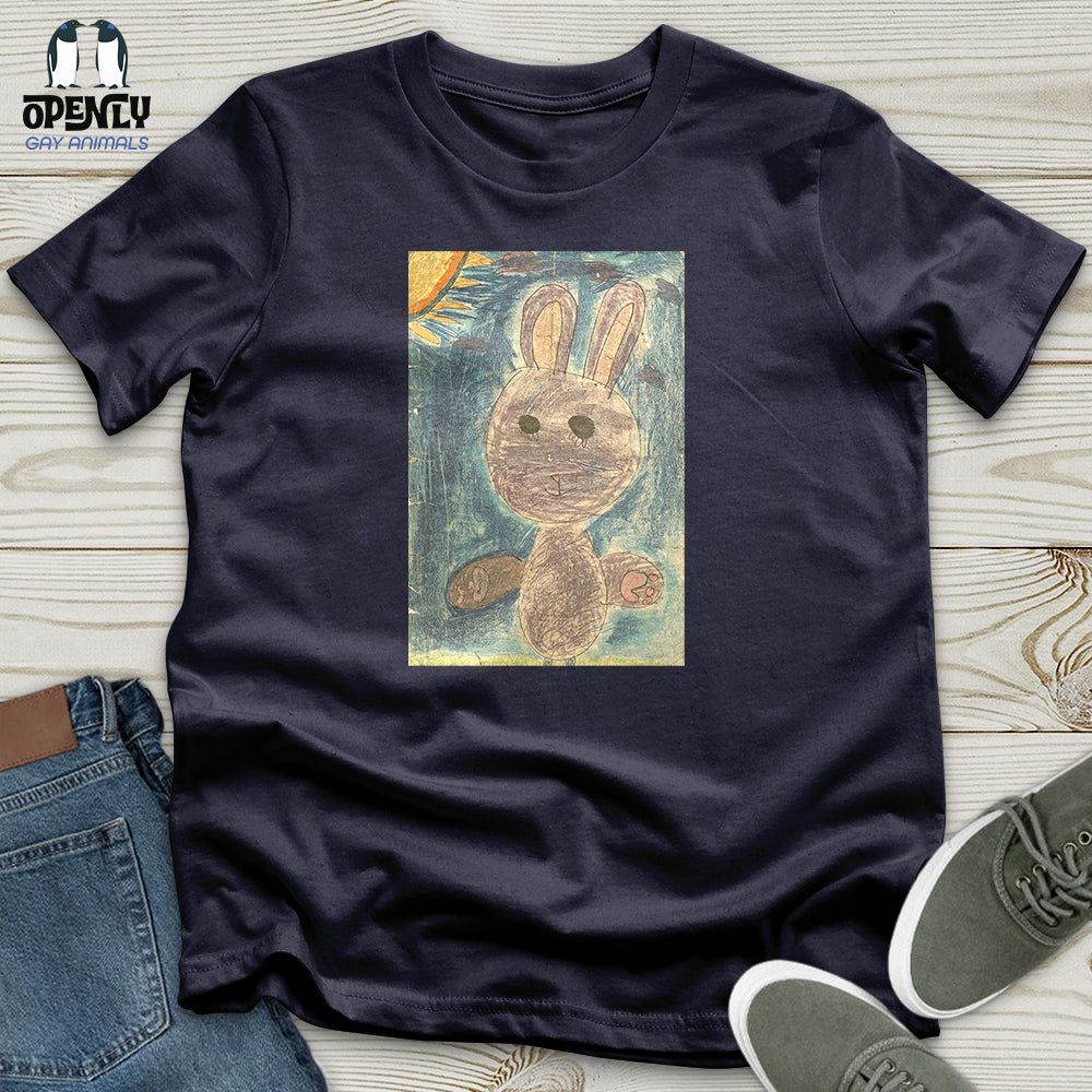 Glitch Bunny Faded Unisex T-Shirt