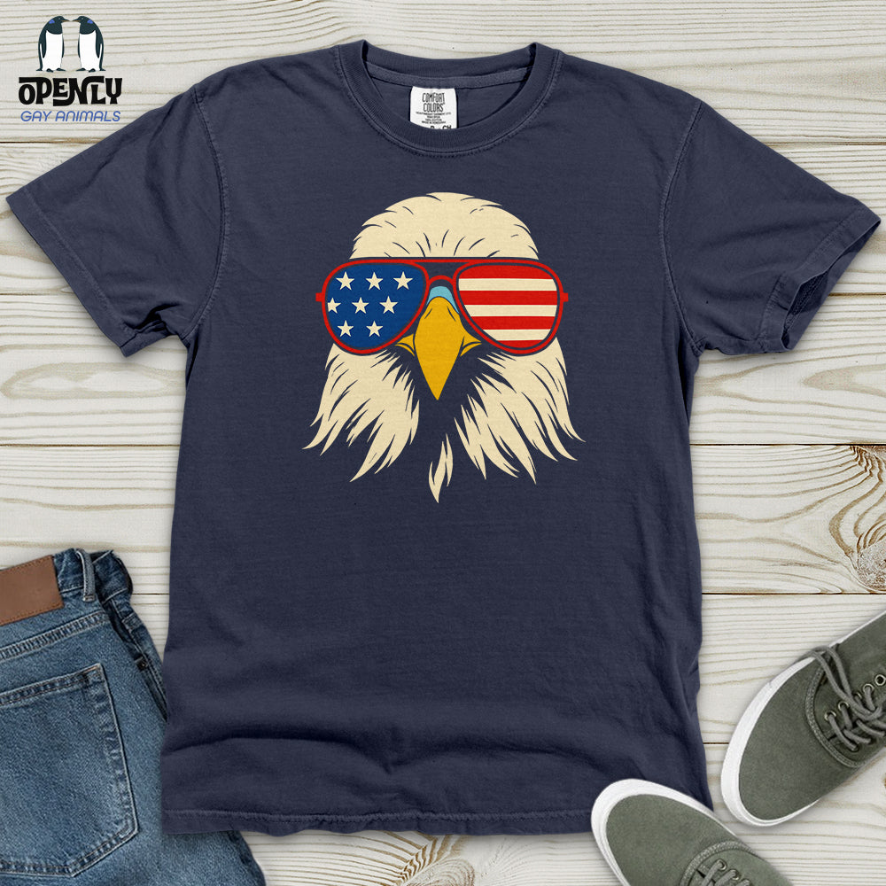 Magnetic American Flag Freedom Eagle USA Heavy Cotton Comfort Colors Tee