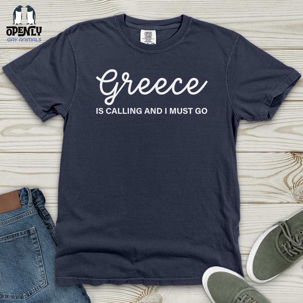 Greece Is Calling Heavy Cotton Comfort Colors Tee