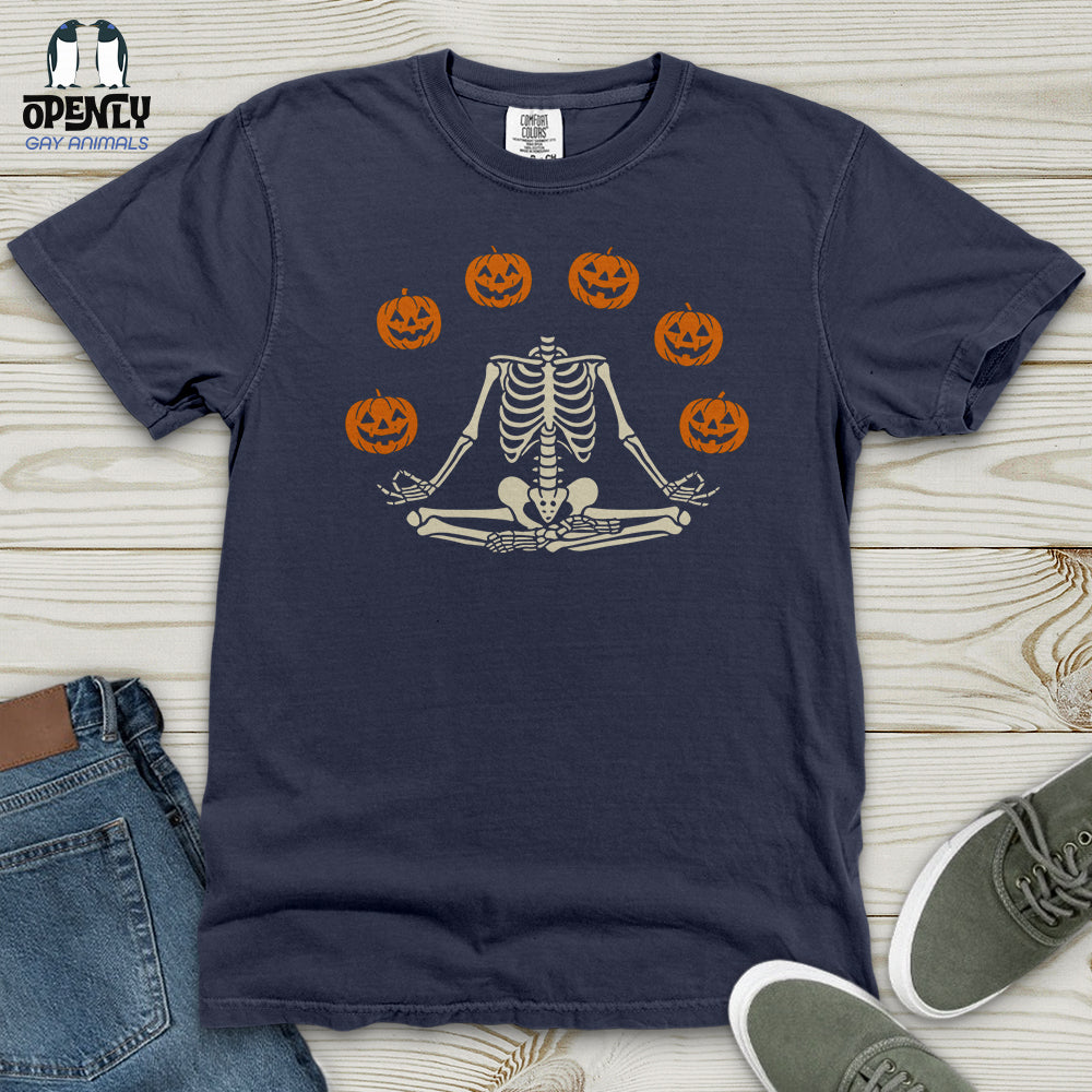 Pumpkin Skeleton Heavy Cotton Comfort Colors Tee