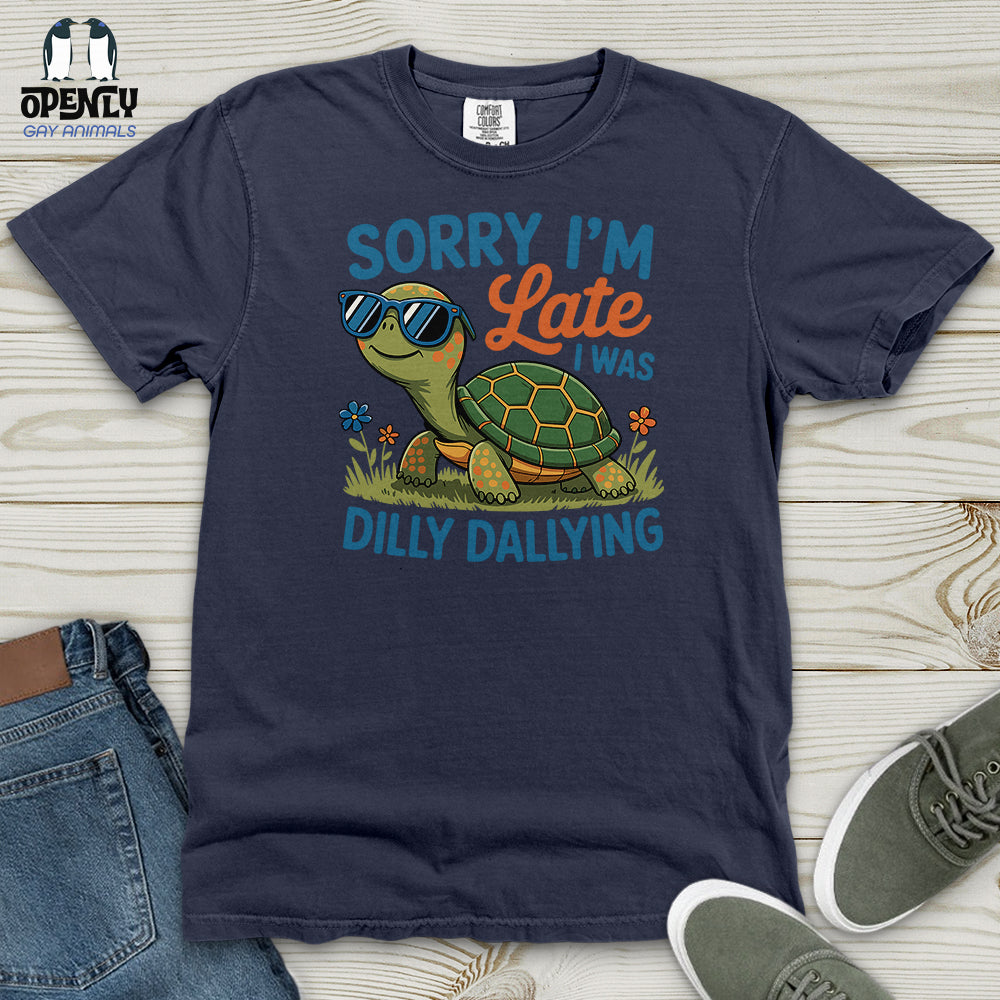Sorry I'm Late Heavy Cotton Comfort Colors Tee
