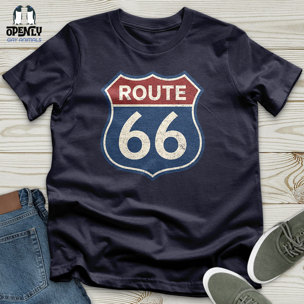 Vintage Route 66 Sign Unisex T-Shirt